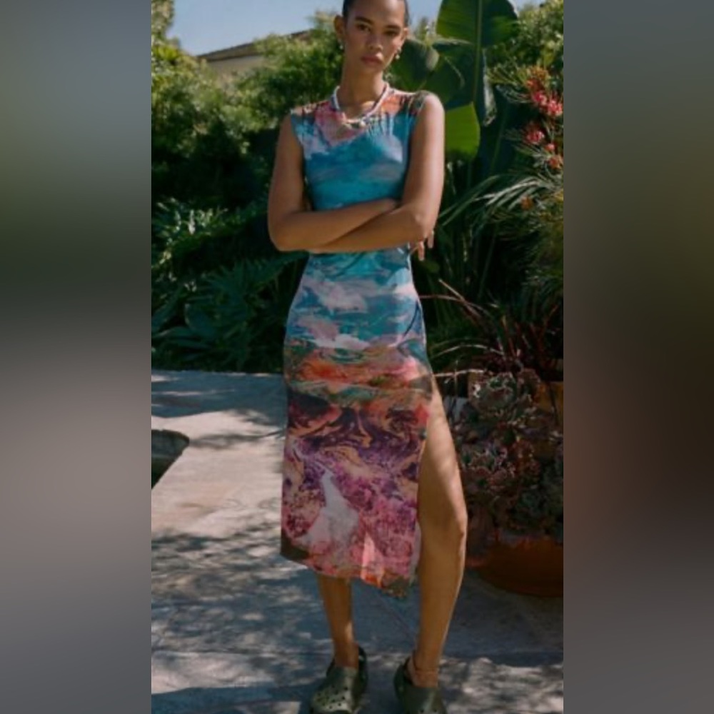 UO lowkey sleeveless midi dress